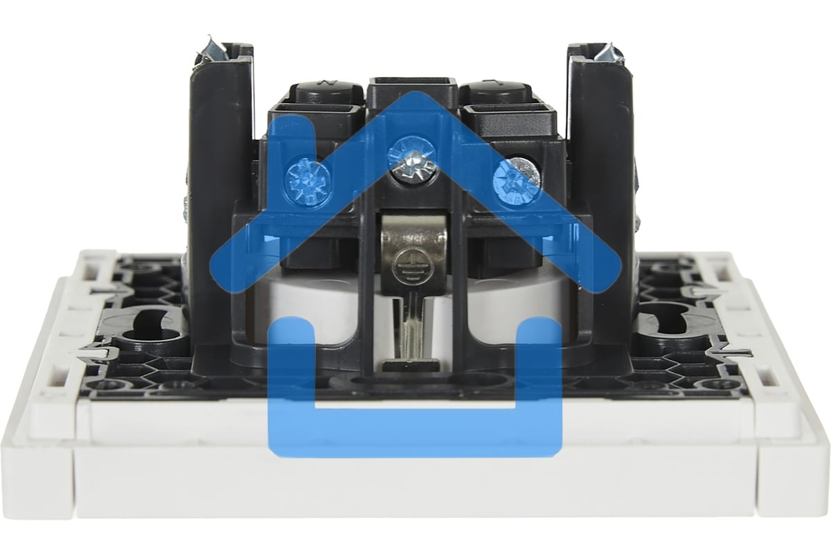 Розетка СП FORTE&PIANO FP216 16А с заземл. без защ. шторок винт. крепл. белый IEK FP-R11-16-K01