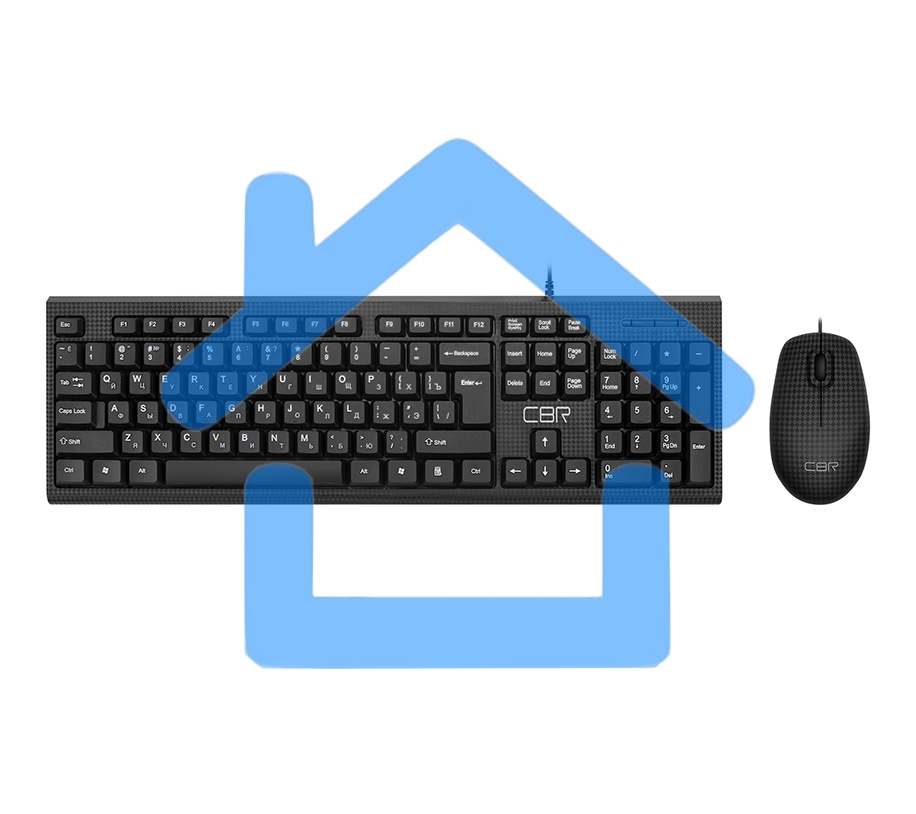 Комплект (клавиатура+мышь) CBR KB SET 711 Carbon