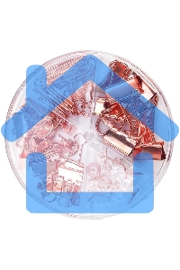 Набор мелкоофисный Deli 78553 гвоздики 20шт, скрепки 30шт, зажимы 22шт, золотистый, металл, пластиковая туба