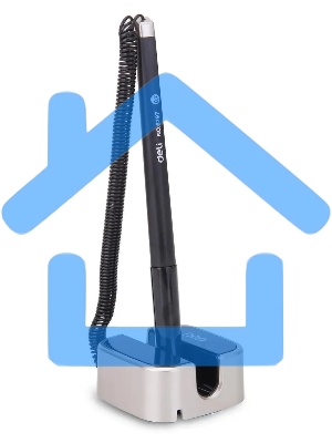 Ручка гелевая Deli E6797black черный, d=0.7мм, черные чернила, на подставке, линия 0.55мм