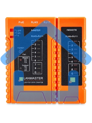 Тестер кабельный Lanmaster LAN-TST-WRM-310-POE