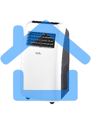 Кондиционер мобильный Ballu Aura BPAC-07 CP/N1_24Y 7000 BTU, 18 м², 47 дБ, охлаждение, осушение, белый