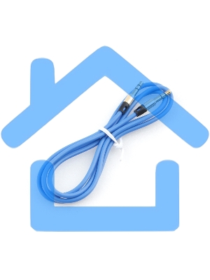 Кабель аудио Cablexpert CCAB-01-35MM-1MU, 3.5 Jack (M)/3.5 Jack (M), синий. 1м, блистер