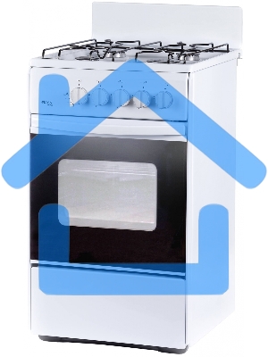 Плита газовая Лада Nova RG 24043 белый, конфорок 4 шт, духовка 50 л, 50 см x 85 см x 60 см