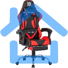 Кресло игровое Defender PILOT RED/BLACK