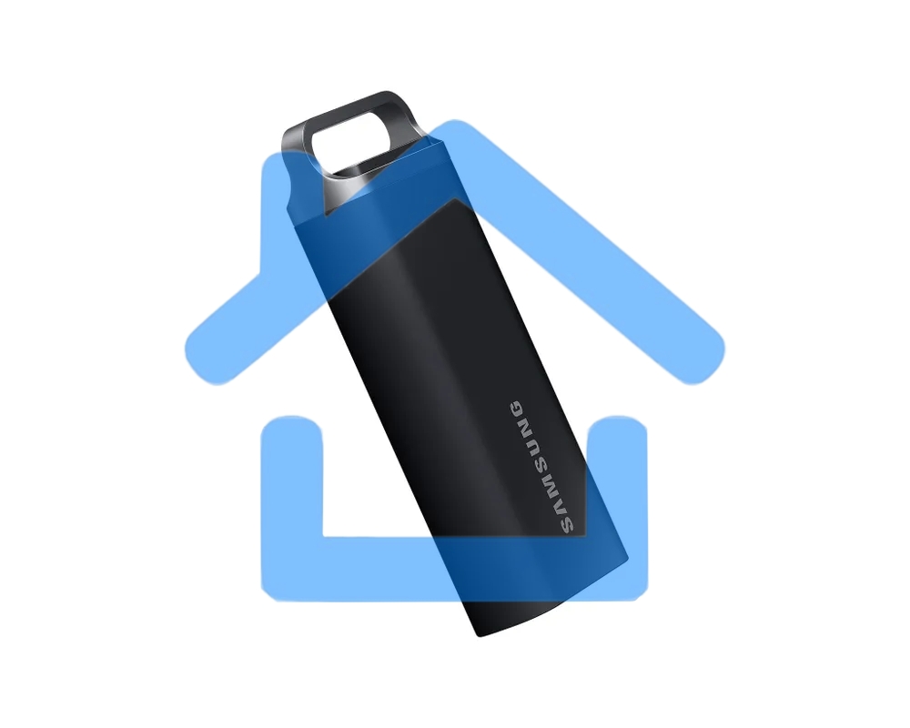 Внешний накопитель SSD Samsung T5 EVO External 2Tb (1024Gb) черный USB 3.2 (MU-PH2T0S/WW) 1year