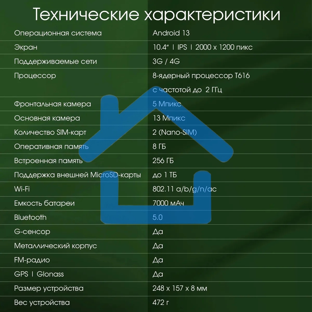 Планшет Digma Pro HIT 16 T616 (2.0) 8C RAM8Gb ROM256Gb 10.4