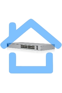 Коммутатор UBIQUITI USW-24-POE 24PORT 1000M 2SFP POE
