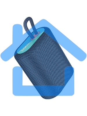 Портативная колонка HOCO BS47, синий, ткань