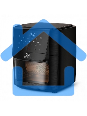 Аэрогриль BQ GR2009 черный, Мощность: 1800 Вт / Объем XXL 12л / Быстрая и равномерная циркуляция горячего воздуха Технология Air Cycle / Многофункциональный прибор 6 в 1: фритюрница, гриль, духовка, шашлычница, микроволновая печь (разогрев пищи), дегидрат