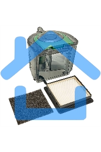 Пылесос DELTA DL-0854 черный/зеленый, 300/2400 Вт, уборка сухая, пылесборник контейнер, 4 л