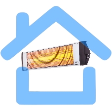 Обогреватель инфракрасный Ballu BIH-L-3.0 серый, кварцевый, 3000 Вт, 35 м2 + штатив BIH-LS-220