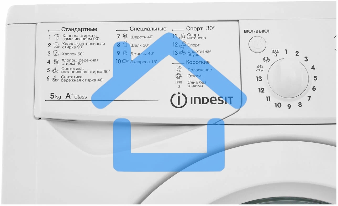 Стиральная машина Indesit IWSD 51051 CIS белый, загрузка фронтальная 5 кг, 1000 об/мин., класс: А
