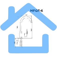 Кухонный смеситель Maunfeld MFQT-6BG бежевый
