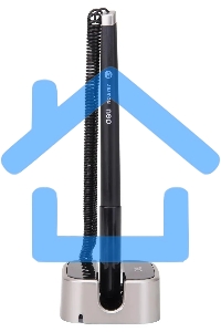 Ручка гелевая Deli E6797black черный, d=0.7мм, черные чернила, на подставке, линия 0.55мм