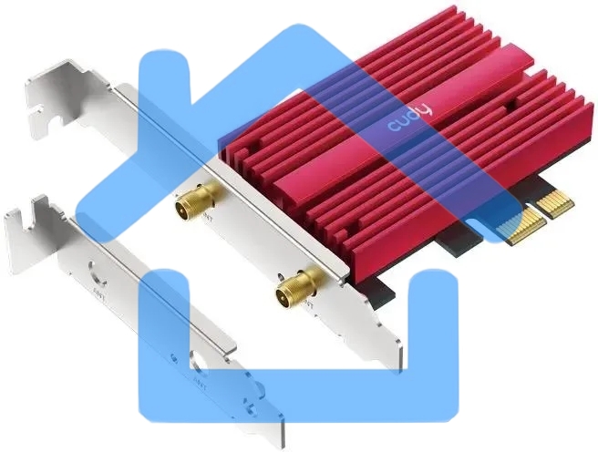 Сетевой адаптер Wi-Fi + Bluetooth Cudy WE4000 АХ5400 PCI Express (ант.внеш.съем) 1ант.