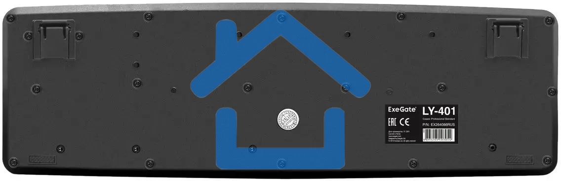 Клавиатура ExeGate LY-401 (EX264086RUS) проводная, USB, серебристый