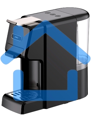 Кофеварка капсульная JVC JK-CF45 черный, исп. кофе - капсулы Nespresso, Dolce Gusto/молотый, 0.6 л, 1350 Вт, 19 бар