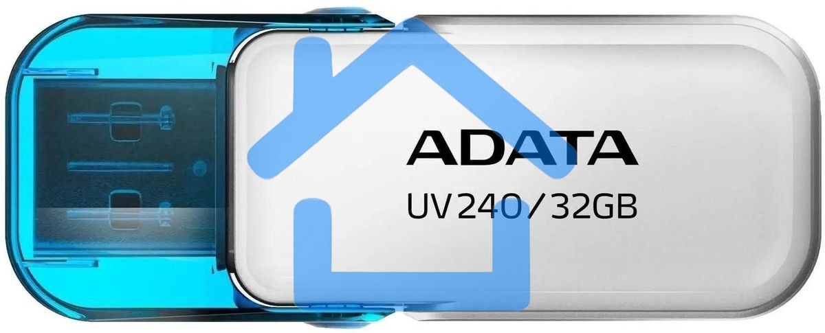 Флешка USB R/W ADATA R/W 32Gb ADATA UV240, USB 2.0, белый