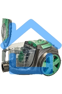 Пылесос DELTA DL-0854 черный/зеленый, 300/2400 Вт, уборка сухая, пылесборник контейнер, 4 л