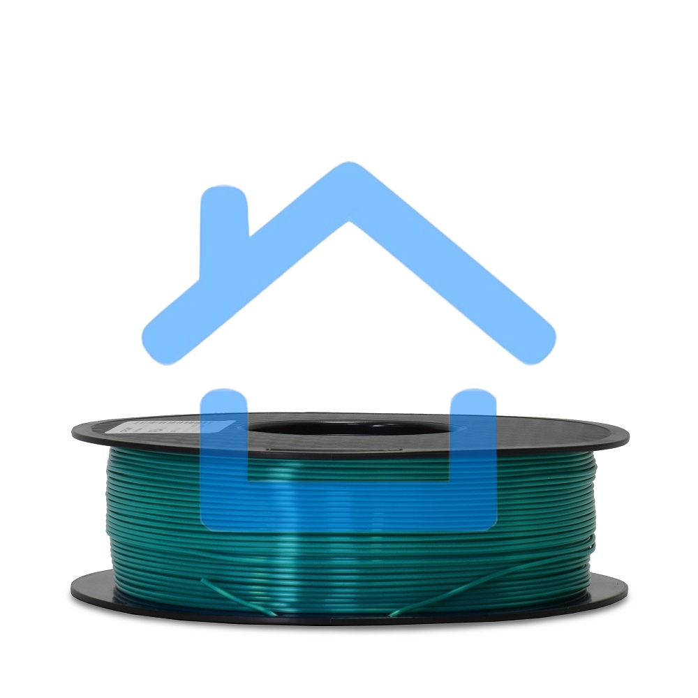 Филамент Crown Micro CM-FILPLAS006G PLA Silk 1.75 1кг зеленый