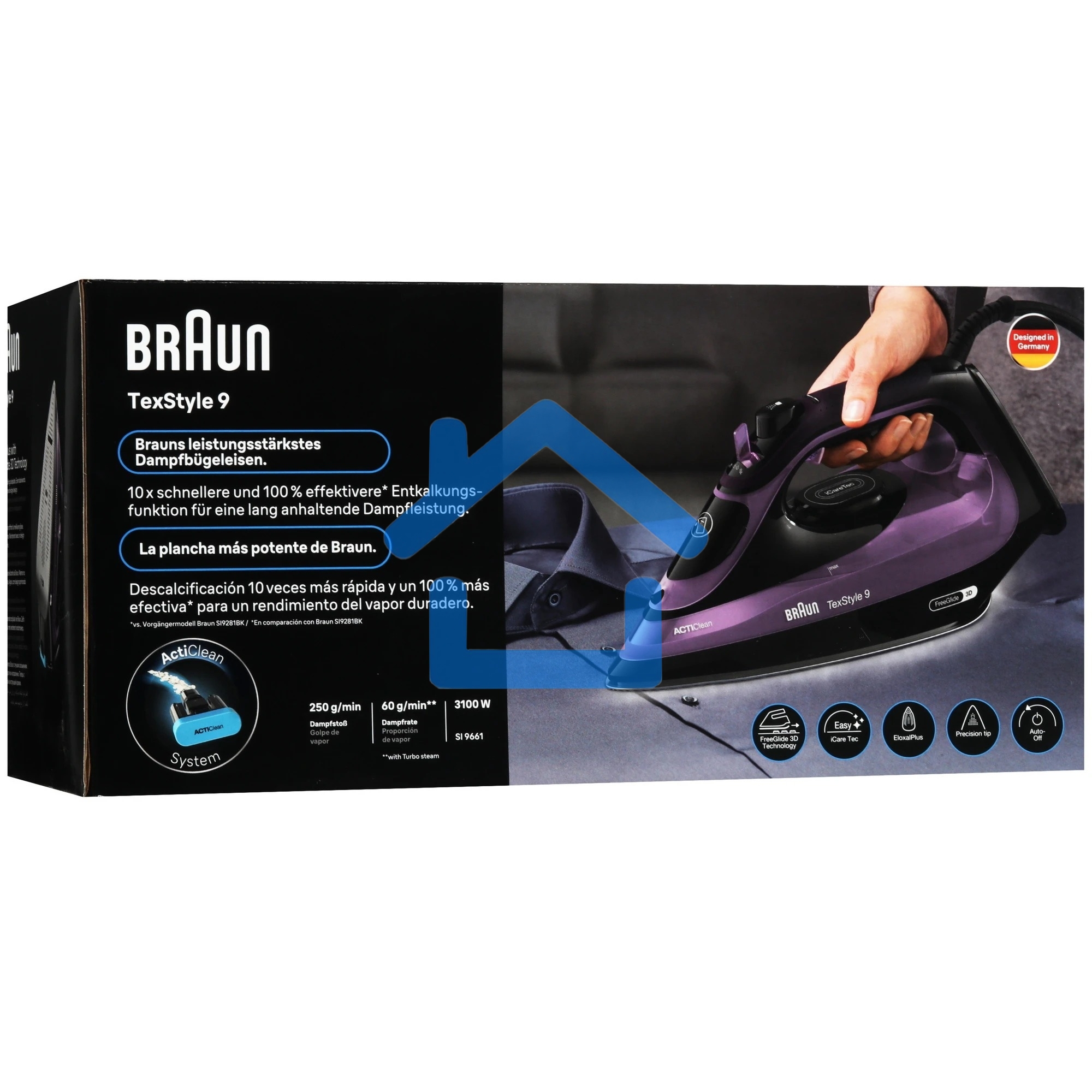 Утюг Braun TexStyle 9 SI9661VI фиолетовый