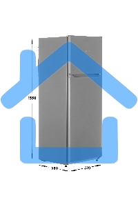 Холодильник Nordfrost NRT 145 132 серебристый двухкамерный 209/68 л морозилка сверху, ручная разморозка