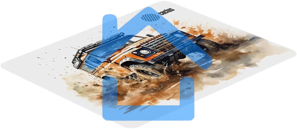 Коврик для мыши Cactus Jeep 250x200x3мм (CS-MP-D11S)
