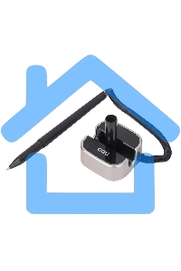 Ручка гелевая Deli E6797black черный, d=0.7мм, черные чернила, на подставке, линия 0.55мм