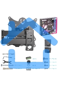 Кронштейн Kromax CASPER-204 черный 20
