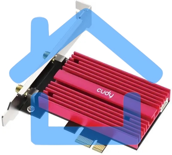 Сетевой адаптер Wi-Fi + Bluetooth Cudy WE4000 АХ5400 PCI Express (ант.внеш.съем) 1ант.