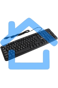 Клавиатура ExeGate Professional Standard LY-331L2 (USB, полноразмерная, влагозащищенная, 104кл., Enter большой, длина кабеля 2,2м, черная, Color Box)