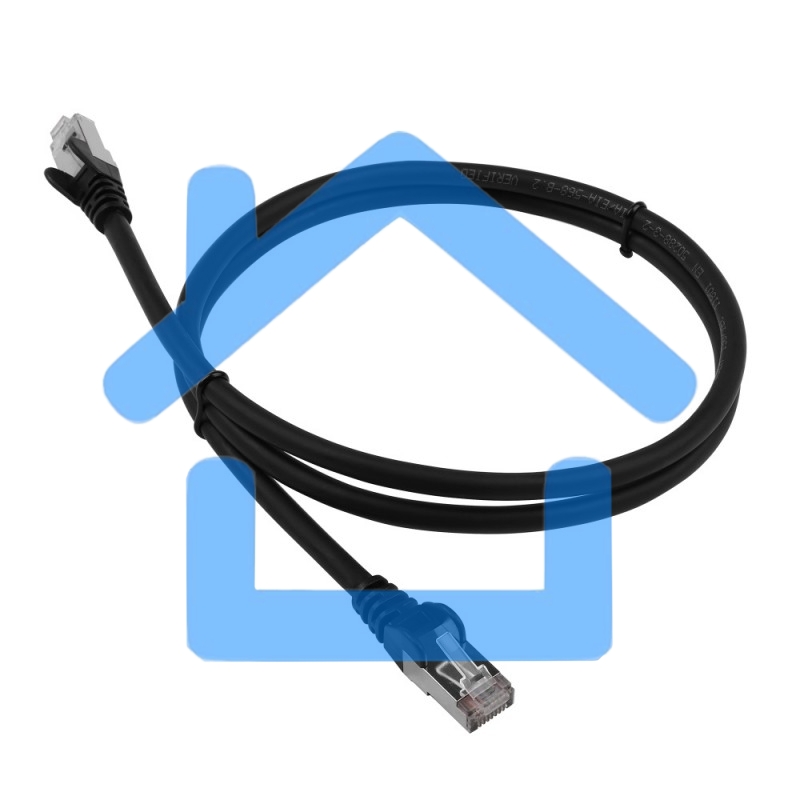 Патч-корд Lanmaster LAN-PC45/S6-2.0-BK FTP вилка RJ-45-вилка RJ-45 кат.6 2м черный LSZH (уп.:1шт)