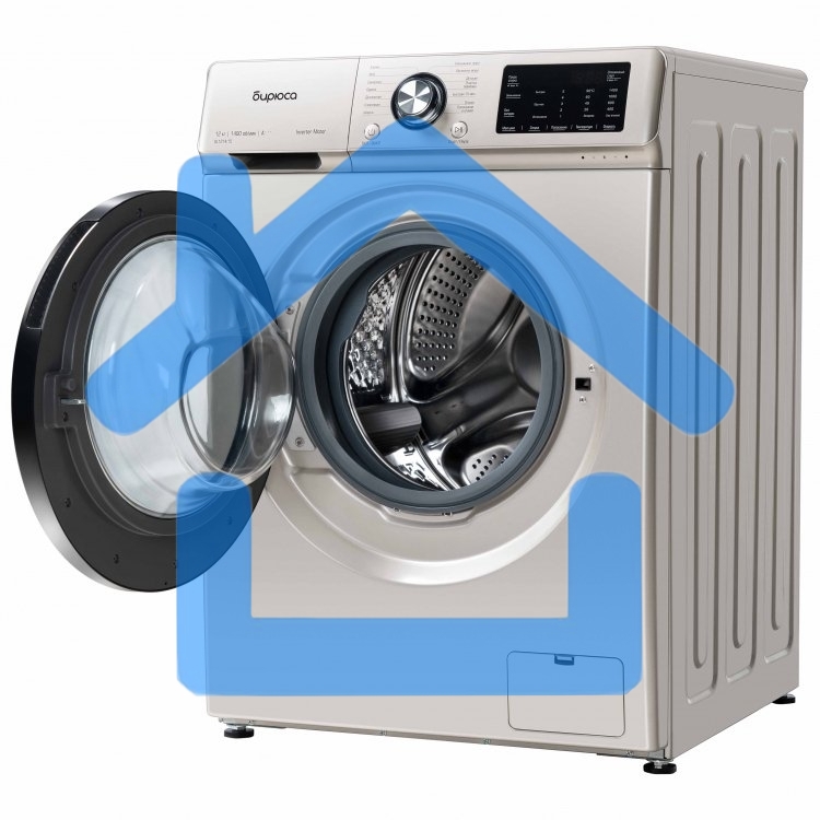Стиральная машина Бирюса WM-SL1214/15 B золотистый, загрузка фронтальная 12 кг, 1400 об/мин, класс А+++