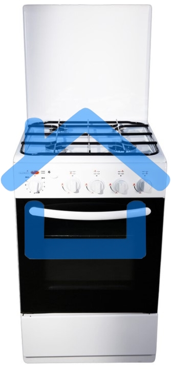 Плита комбинированная Cezaris ПГЭ 1000-03 белый, конфорок 4 шт, духовка 54 л, 51 см x 85 см x 52 см