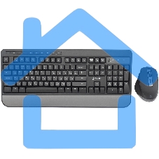 Комплект клавиатура + мышь Оклик S290W клав:черный мышь:черный USB беспроводная Multimedia (351701)