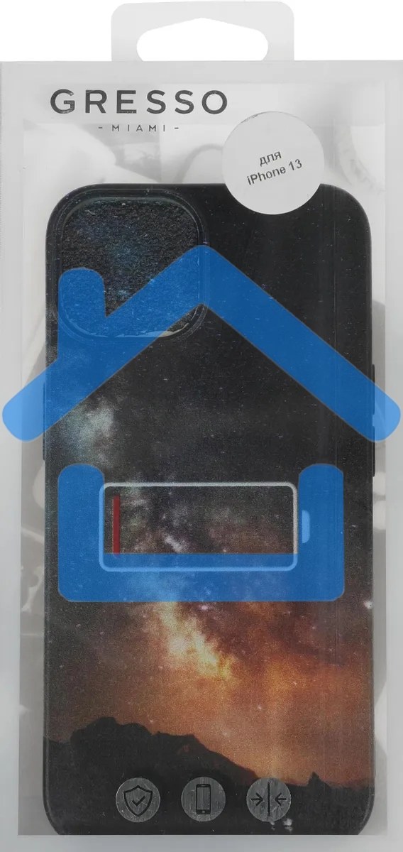 Чехол (клип-кейс) Gresso Meridian, для iPhone 13, черный gr17aaae8893