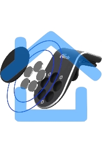 Держатель Ritmix RCH-009 V Magnet магнитный черный (80000771)