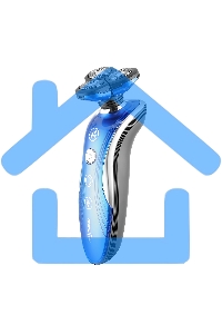 Электробритва Centek CT-2170 (синий) ротор 3D, влажное бритье, 3 плав.головки, 2-ные лезвия, до 50 мин раб