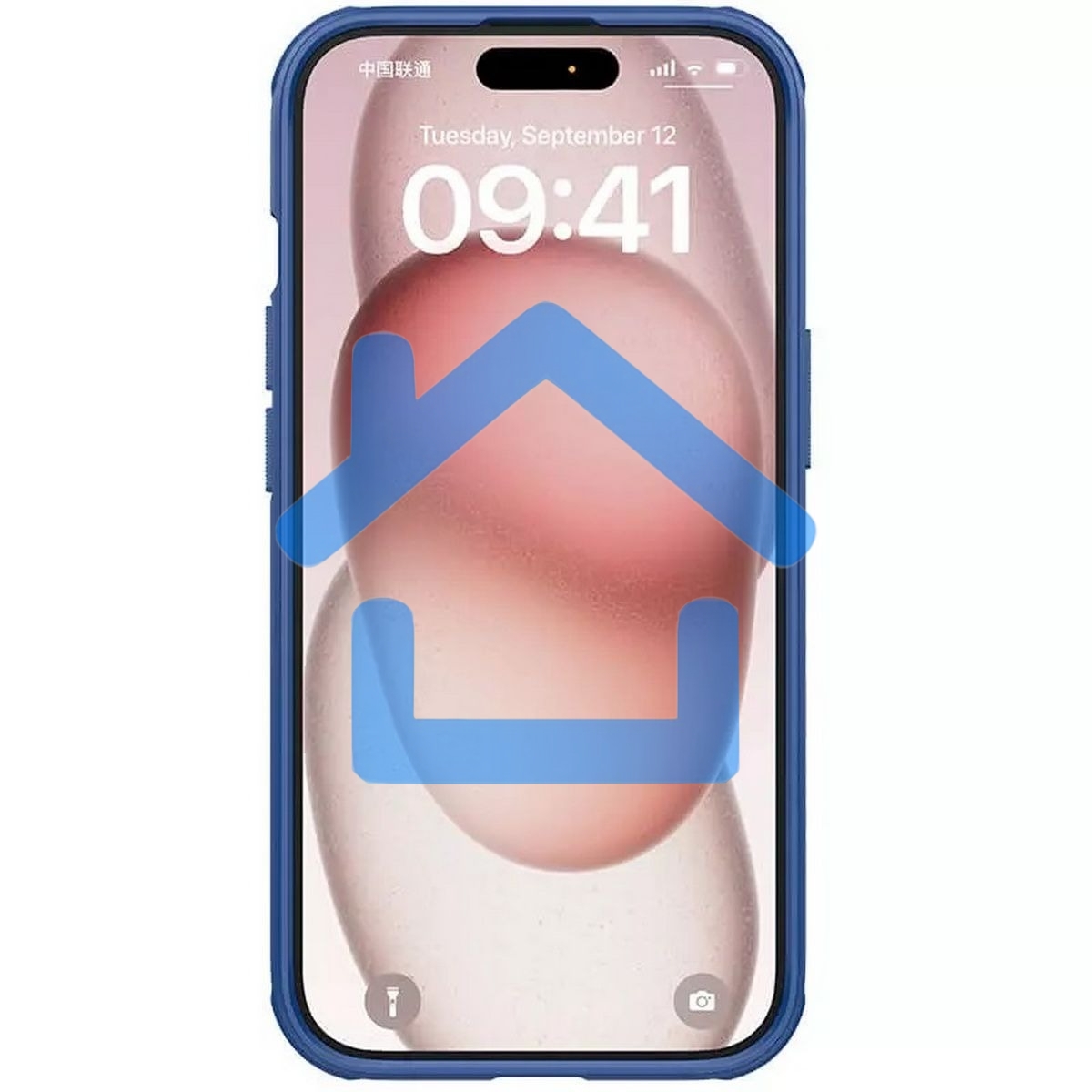 Чехол Super Frosted Shield Pro, синий, (AP IP15 Plus)
