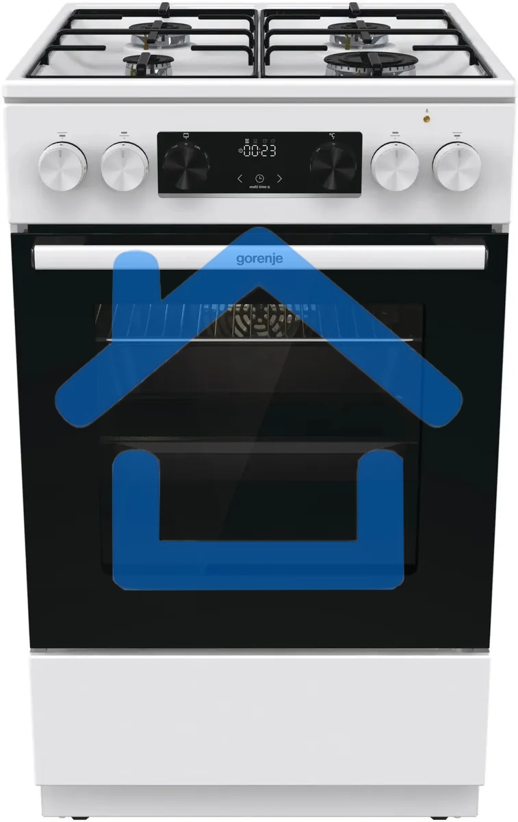 Плита комбинированная Gorenje GK5C60WJ белый, конфорок 4 газовых, духовка 62 л, 50 см x 85 см x 59.4 см