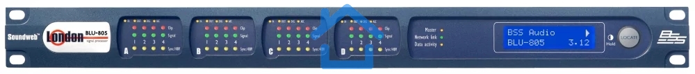 Аудиоматрица (шасси) BSS BLU-805 BSSBLU805M-EK установка до 4 карт вх./вых. Blu-Link, AVB