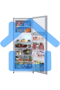 Холодильник Nordfrost NRT 145 132 серебристый двухкамерный 209/68 л морозилка сверху, ручная разморозка