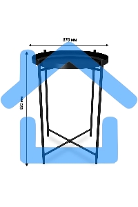Столик журнальный SHEFFILTON SHT-CT8-1 металл черный муар (200184)