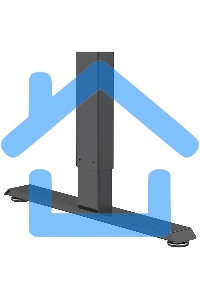 Стол Cactus CS-EDL-BAWD столешница МДФ черный дуб антик, каркас черный
