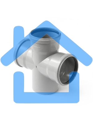 Крестовина одноплоскостная (Полипропилен) 50x50x50/87,5