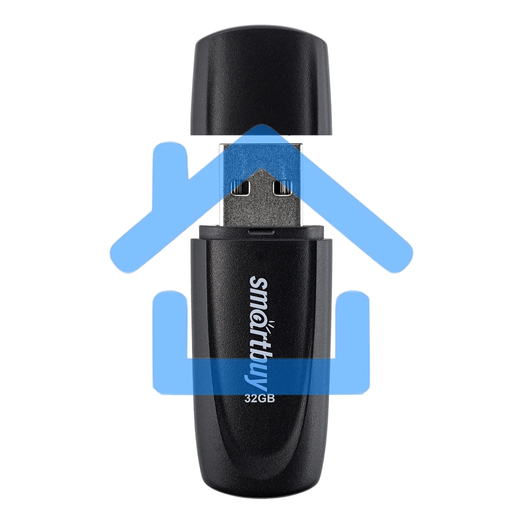 Флешка USB Smartbuy R/W 32 Gb Scout Black (SB032 Gb2SCK), 32 Gb, USB 2.0, R/W 13/8, черный