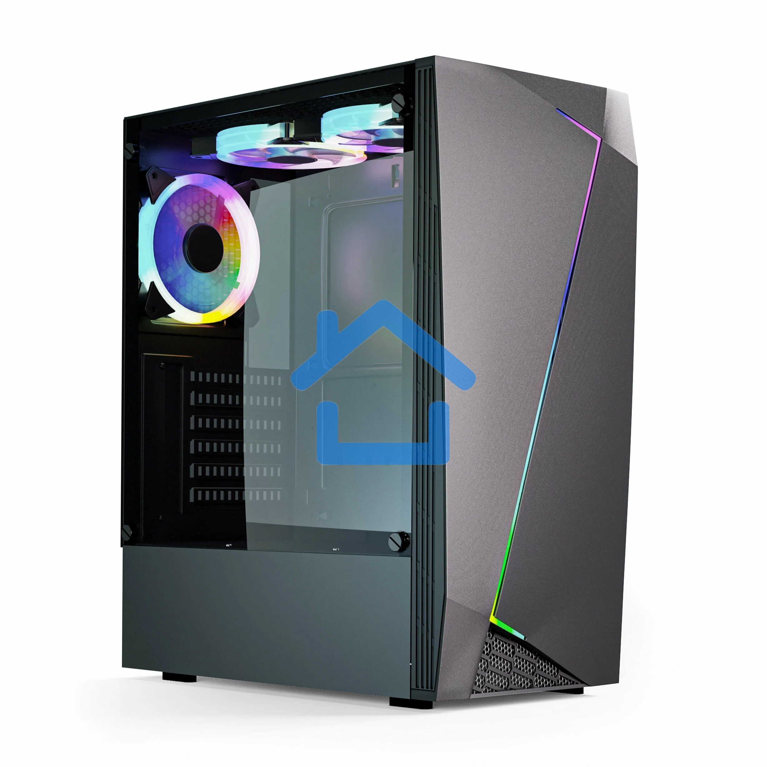 Компьютерный корпус ABR GQ-2 (8018) (USB 3.0X1 + USB 2.0 X2+audio)