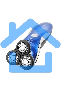 Электробритва Centek CT-2170 (синий) ротор 3D, влажное бритье, 3 плав.головки, 2-ные лезвия, до 50 мин раб