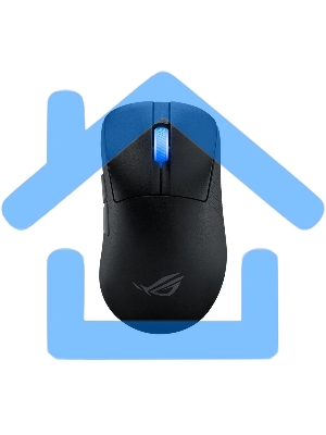 Мышь беспроводная/проводная ASUS ROG Keris II ACE черный, 42000 dpi, радиоканал, Bluetooth, USB, кнопки - 6